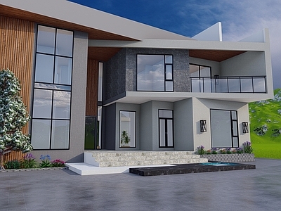 现代独栋别墅 独栋别墅