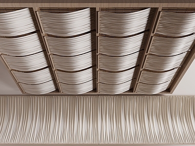 禅意吊顶 帷幔吊顶 帷幔 吊幔 织物吊顶