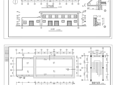 现代医院建筑 药房 施工图