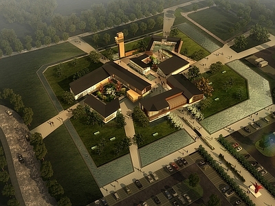 新中式驿站 驿站 文化馆