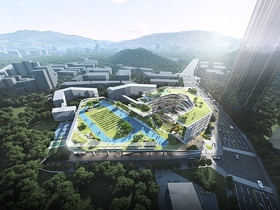 现代学校建筑 深圳学校 初中 生态学校 创新学校 36班