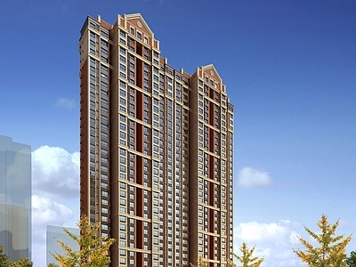 欧式小高层住宅楼 英式单体楼 住宅