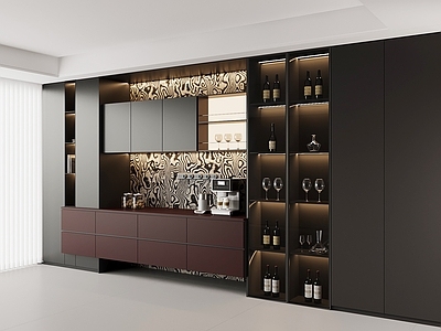 意式极简酒柜