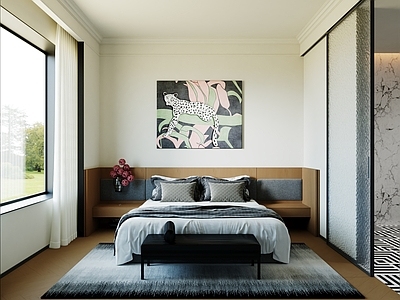 现代简约主卧