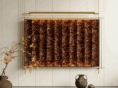 新中式玄关挂画 复古挂画 装饰画 抽象挂画