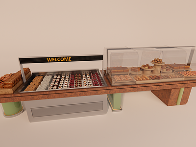 复古其他柜子 中岛面包柜