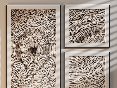 现代挂画组合 装饰组合画