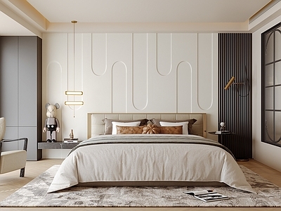 现代主卧 卧室z 主卧 次卧