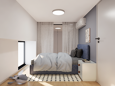 现代简约公寓 公寓卧室 宜家风格