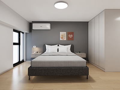 现代简约公寓 公寓卧室 宜家风格