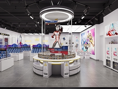 现代简约玩具礼品店 卡片游戏 奥特曼