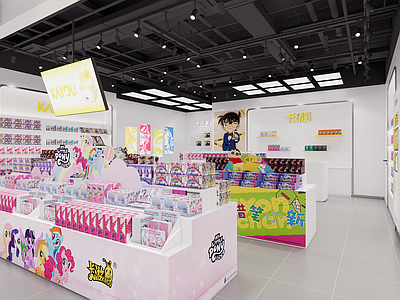 现代简约玩具礼品店 卡牌游戏 小马宝莉