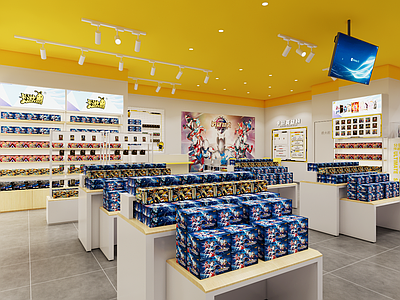 现代简约玩具礼品店 卡牌游戏 奥特曼