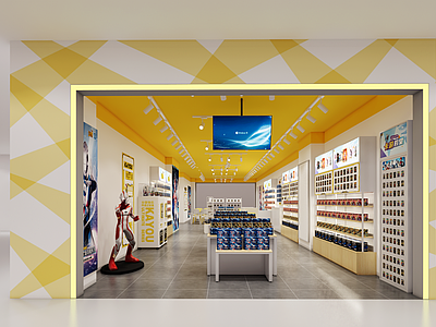 现代简约玩具礼品店 卡牌游戏 奥特曼