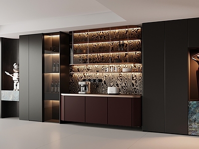 意式极简餐边柜