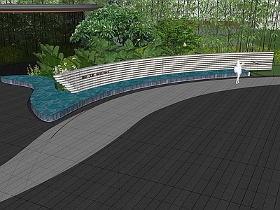 现代简约其他水景设施