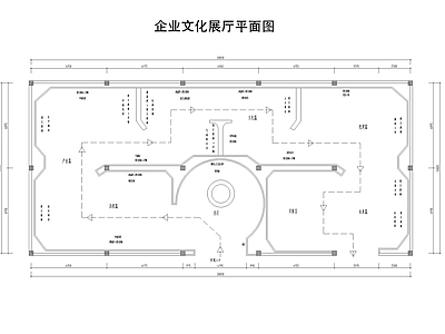 企业展厅 企业文化展厅 施工图