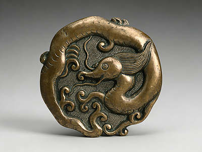 新中式雕塑摆件 龙纹 青铜 雕塑 摆件 美陈