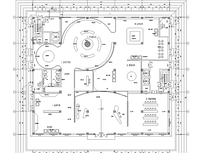 文化展厅 农产品展厅 施工图