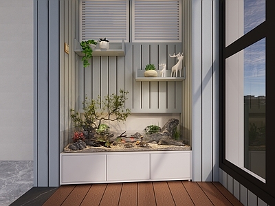 现代简约家居阳台