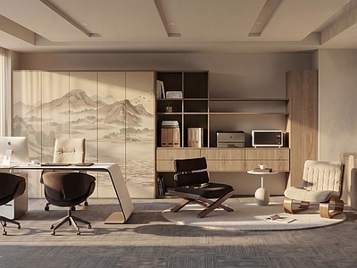 新中式经理办公室