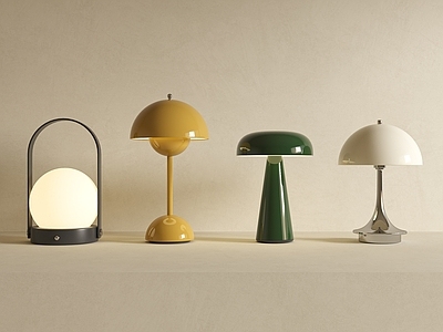 现代简约台灯 现代台灯 小台灯 床头灯 台灯组合 金属台灯