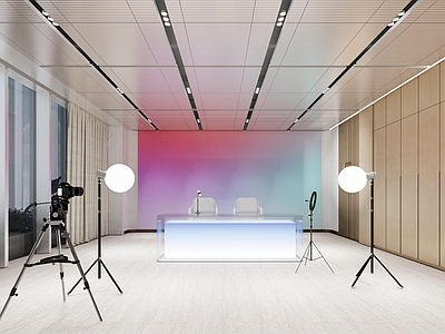 现代简约直播间