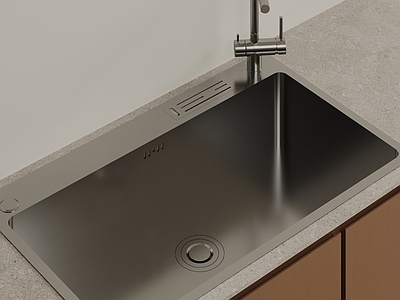 现代简约水槽 现代不锈钢水槽 厨房洗手池 台下洗菜盆 不锈钢洗手池 嵌入式单槽