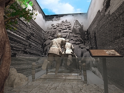 新中式革命历史展厅 战争场景  红军 抗战  红色文化展厅