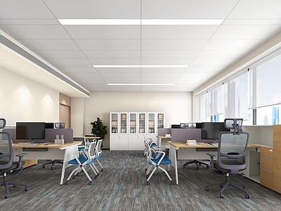 现代简约办公室 现代企业办公室