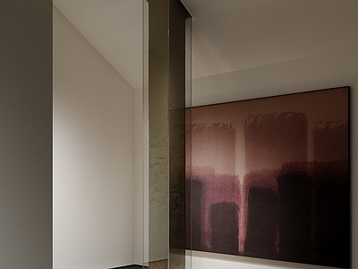 极简抽象画 现代挂画 中古挂画 油画抽象画 红色挂画 宋式挂画