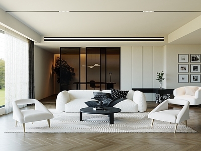 现代简约家居客厅