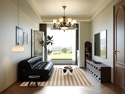 中古风家居客厅