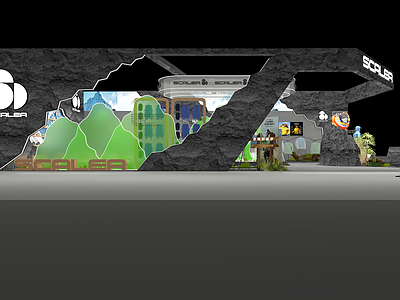 户外主题沉浸式服装展台