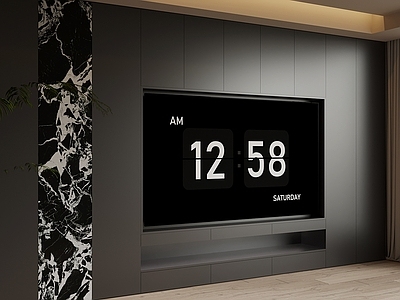 极简电视背景墙