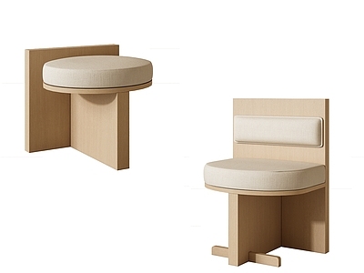 原木风休闲椅 单椅 休闲椅 餐椅 凳子