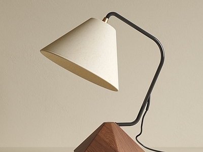 现代简约台灯 现代台灯 中古风台灯 实木台灯 卧室台灯 小台灯