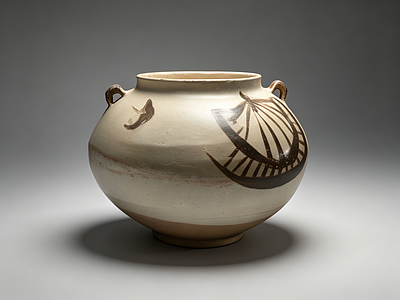 中古风雕塑摆件 陶罐 雕塑 美陈 摆件 AI渲染