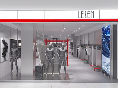 工业风服装店 服装店 男装店