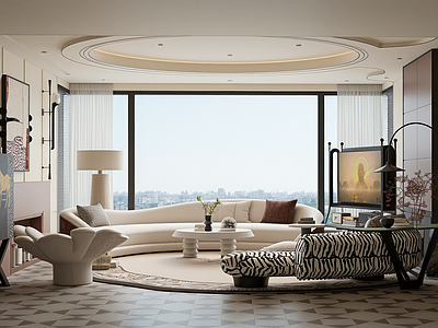 现代轻奢家居客厅 现代轻奢家居客厅