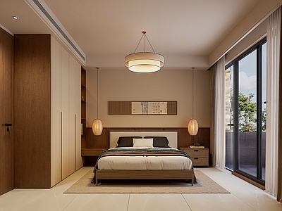 新中式宋式卧室