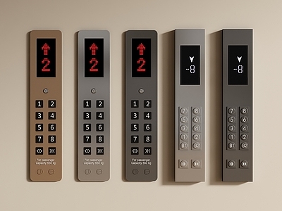 现代简约电梯 现代电梯外呼盒 电梯按钮 外呼盒 电梯开关