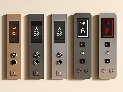 现代简约电梯 现代电梯开关 电梯外呼盒 外呼盒 电梯开关 电梯按钮