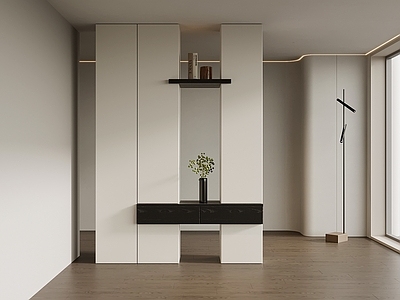 极简玄关 现代意式玄关  入户鞋柜