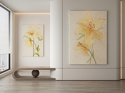 奶油风抽象挂画