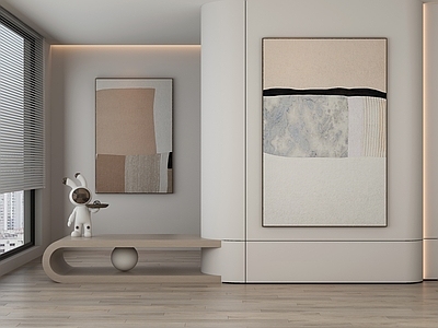 奶油风抽象挂画