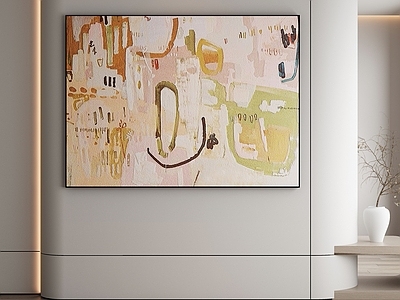 奶油风抽象挂画