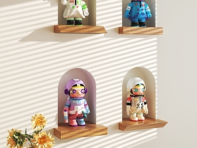 奶油风雕塑摆件 现代玩偶摆件 公仔