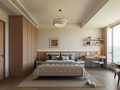 新中式宋式卧室 宋氏卧室 宋氏床具 宋氏吊灯