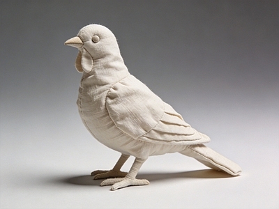 现代雕塑摆件 布谷鸟 布艺 摆件 玩具 美陈